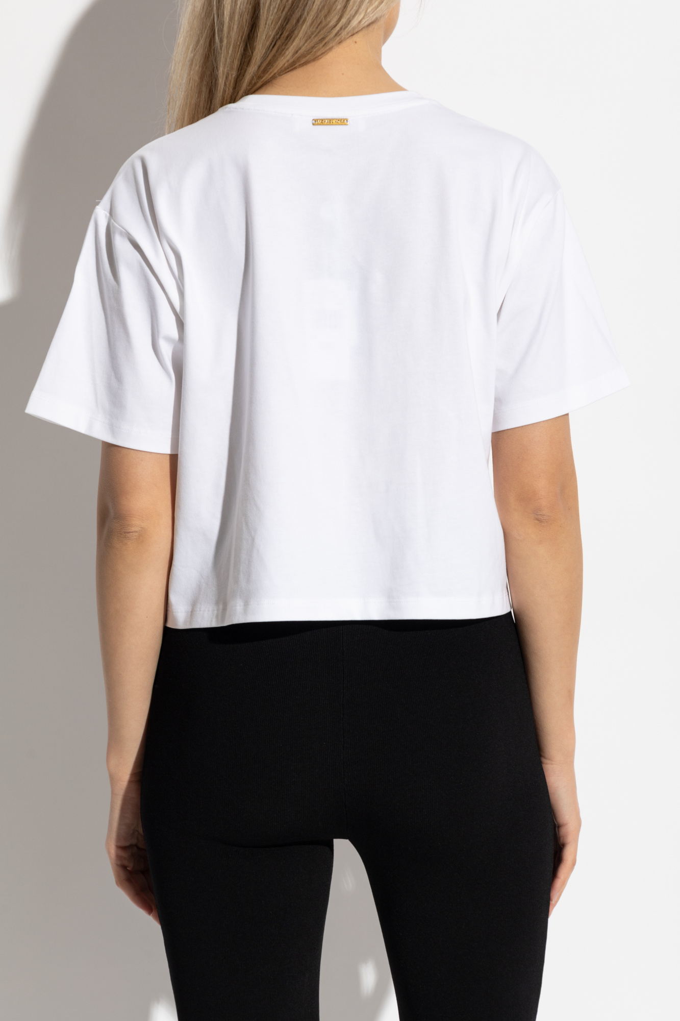 White Loose-fit T-shirt with embroidered logo Michael